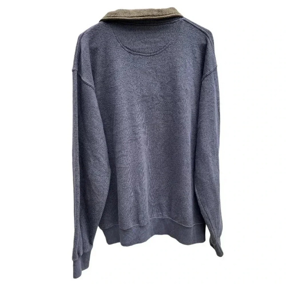 Orvis Men's Blue Half-Zip Sweater - Picture 2 of 8